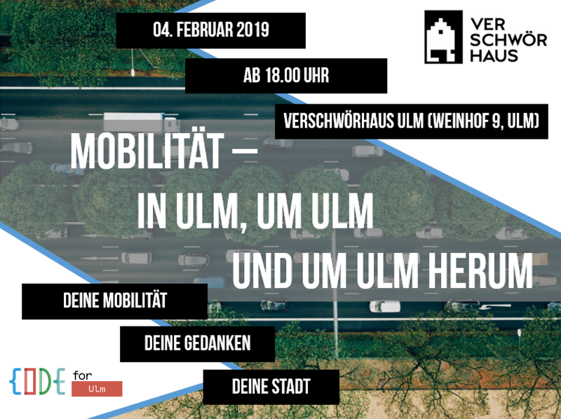 OK Lab Ulm reboots: Mobilitätsmontag ab 4.2.2019!